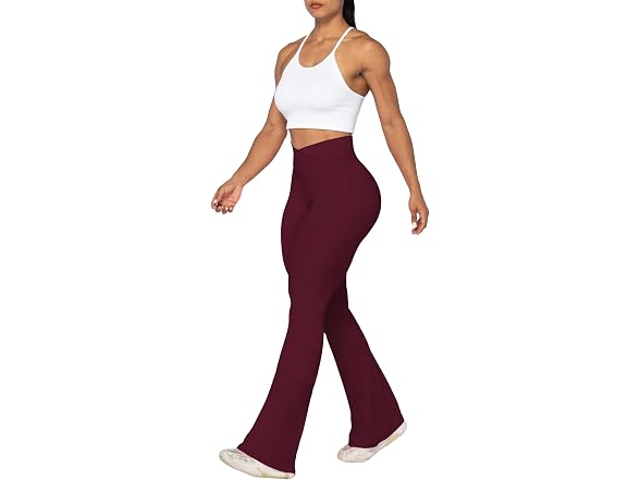 Sunzel Flare Leggings 30in XL Black Cherry