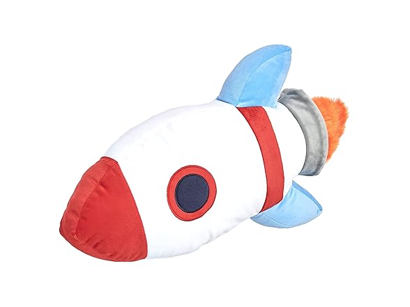 Amazon Basics Kids Space Rockets Decorative Pillow