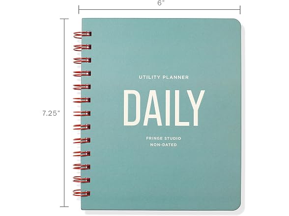 Fringe Studio Paper Cover Non-Dated Daily Planner, Utility