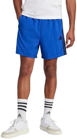 adidas Men's Essentials 3-Stripes Chelsea 7-Inch Shorts, Team Royal Blue/Black