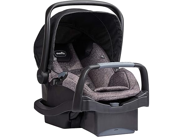 Evenflo Pivot Modular Travel System with LiteMax Infant Car Seat (Casual Gray)