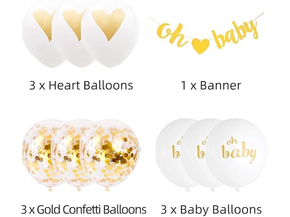 CoolerthingsDG Baby Shower Decorations 