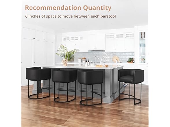 2 Black Counter Height Bar Stools