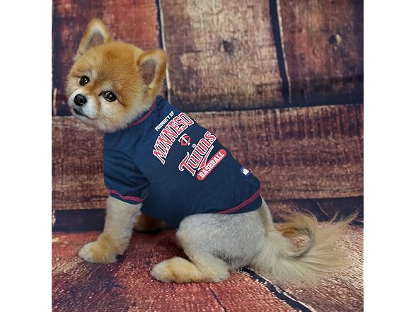 MLB Minnesota Twins Dog T-Shirt, Large.