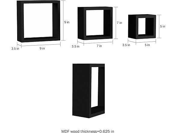 Lavish Home Floating Shelves, 3 Sizes