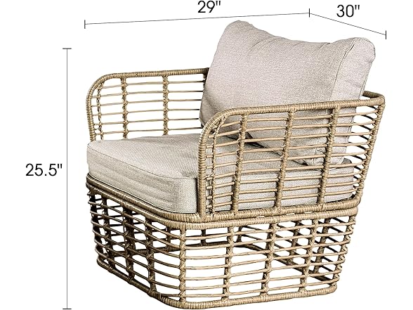 Parrot Uncle Large 3 Piece Patio Furniture Set
