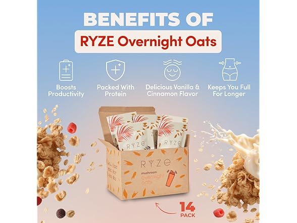 7PK RYZE SUPERFOODS Mushroom Protein Oats