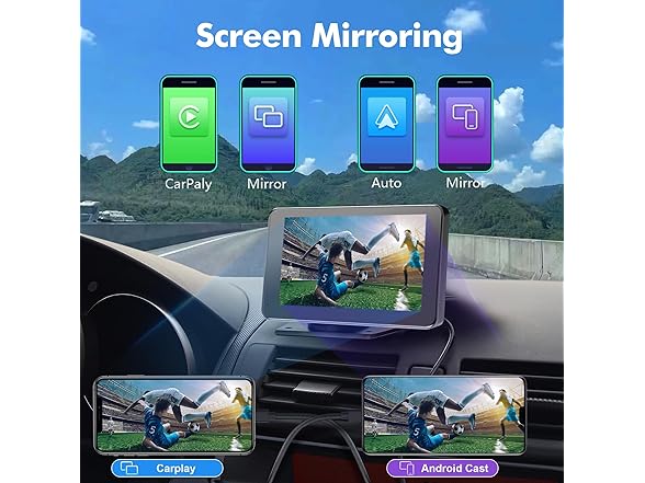 Hieha 7" Portable CarPlay Screen