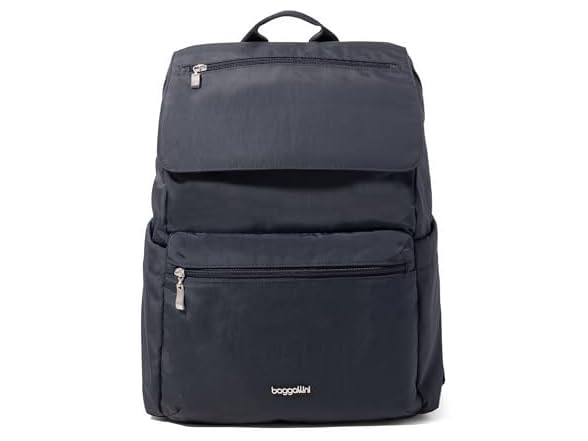 Baggallini Flap Laptop Backpack - 15"x11" Charcoal