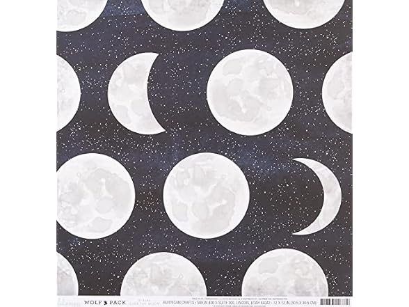 Heidi Swapp Pattern Paper Wolf Pack-12 x 12-Over The Moon