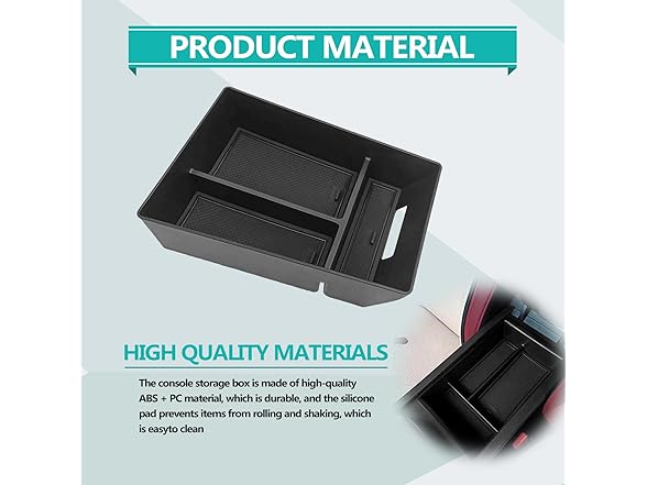 NOTISH Center Console Organizer Tray