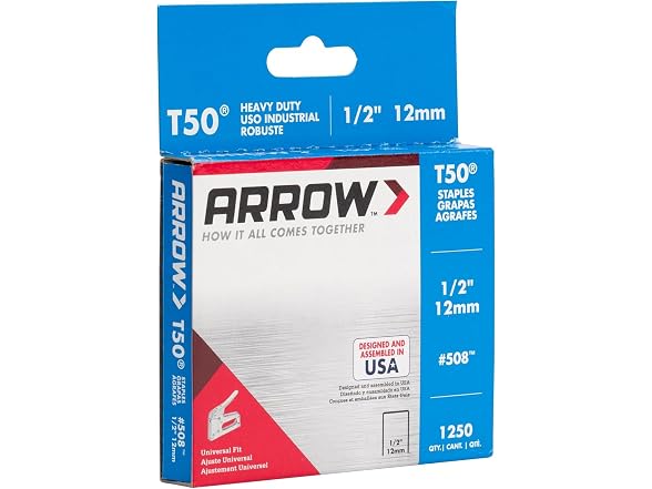 Arrow 508 Heavy Duty T50 1/2" Staples