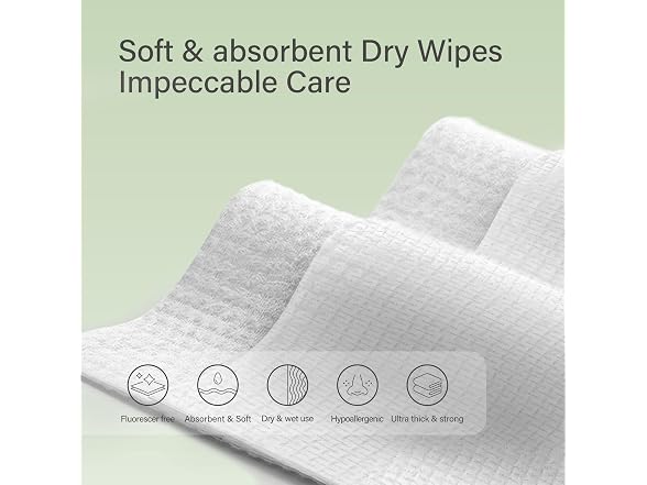 Unifree Facial Towels I Towelettes I Dry Wipes
