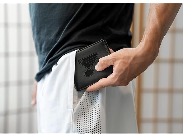BLUES Laser Engraved Wallet