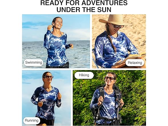 Kanu Surf Women's LS UPF50 Swim Top Navy (XXL)