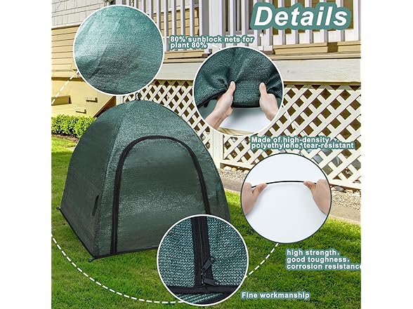 Plant Shade Tent, 2-Pack, 22x22x22"