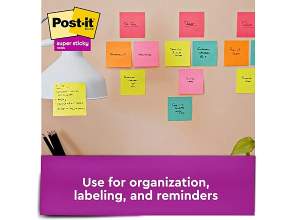 Post-it Super Sticky Notes 3 in. x 3 in.