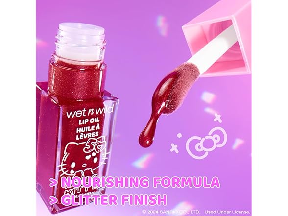 wet n wild Hello Kitty Glitter Lip Oil: Your Choice