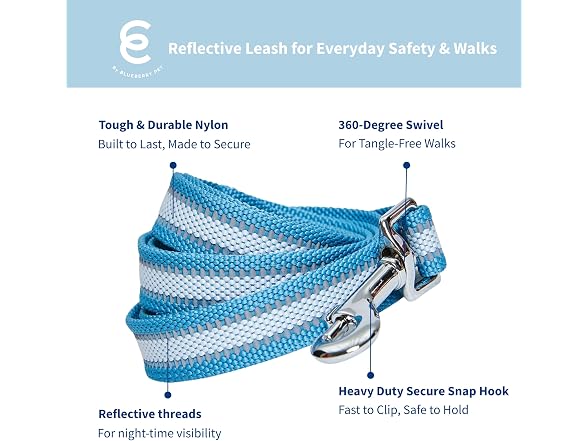 Blueberry Pet Essentials Reflective Better B