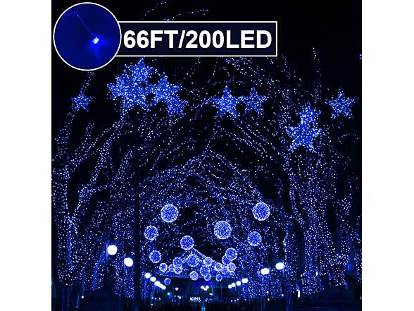TURNMEON 66 Ft 200 LED Christmas String Lights Ch