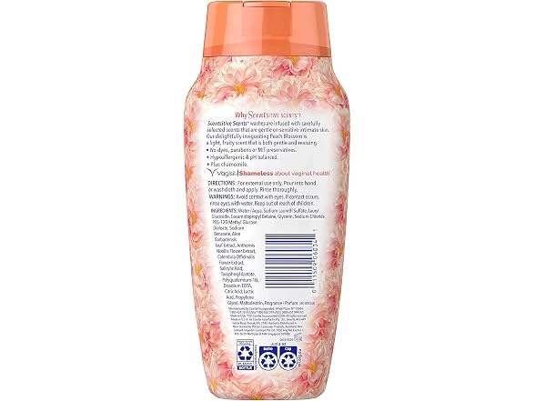 Vagisil Scentsitive Scents Feminine Wash Peach
