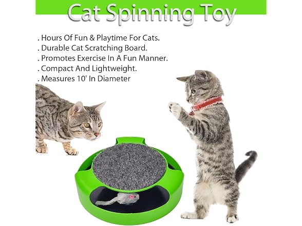 Kole KI-OC992 Cat Scratch Pad Spinning Toy