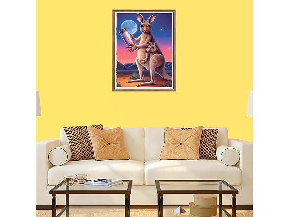 Bimkole 5D Diamond Painting Kits Kangaroo, DIY