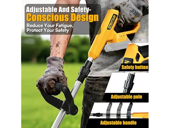 DEVTBLUN Tiller Cultivator Yellow