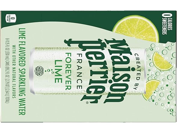 Perrier Lime Sparkling Water, 8pk