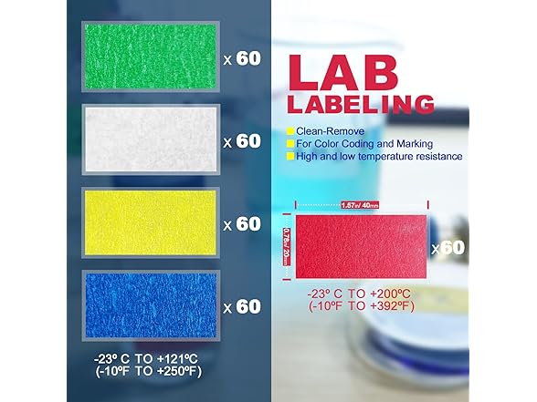 ZHANXUBIO Lab Labels 40X20mm