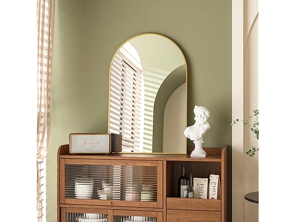 Poseerkey Arched Wall Mount Mirror