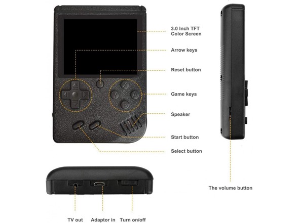 Handheld Game Player Console w/400+ Games