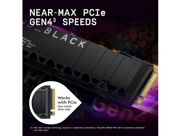(NEW) WD Black SN850X 8TB NVMe SSD with Heatsink