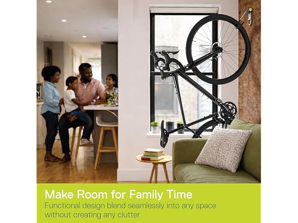 Delta Wall Dock Bike Rack Wall Mount with Tire Wall Guard Cycle