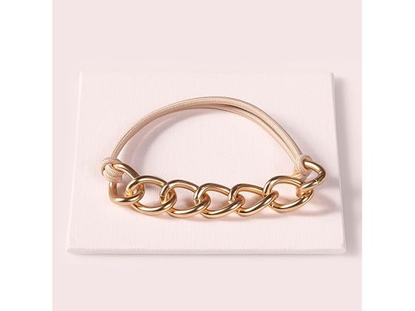 The Hair Edit Cable Wrap - Gold Metal Chain Link Hair Tie