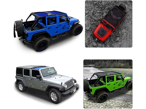 Shadeidea JK Sun Shade Top Compatible with Jeep Wrangler