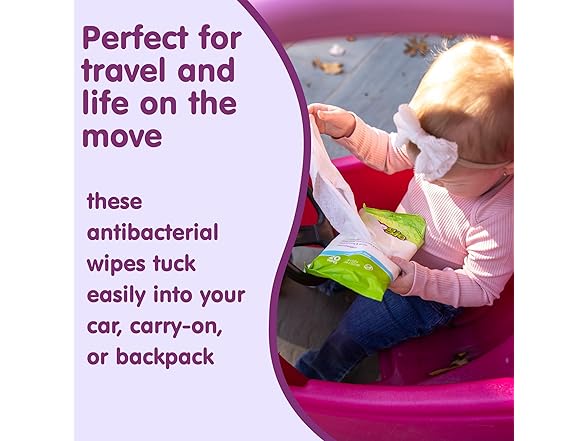 Boogie Antibacterial Hand Wipes 100ct 5pk