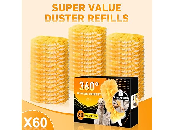 Rokkibom 60pcs Duster Refills