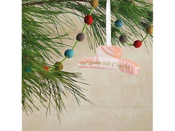 Hallmark Friends Hold It Together Hair Clip Ornament