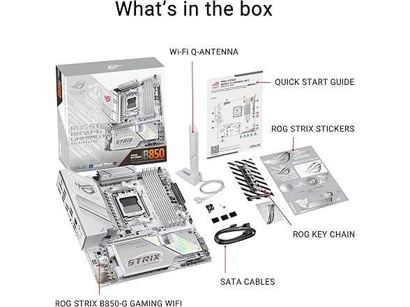 ASUS ROG Strix B850-G Gaming WiFi AMD AM5 B850 mATX