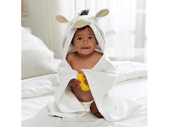 Gerber Baby 4PC Zebra Hooded Towel Set