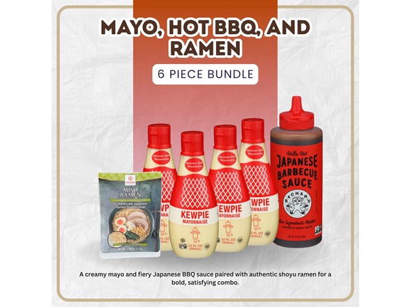 6 Item Set- Mayo, Japanese BBQ Hot Sauce, & Miso Ramen