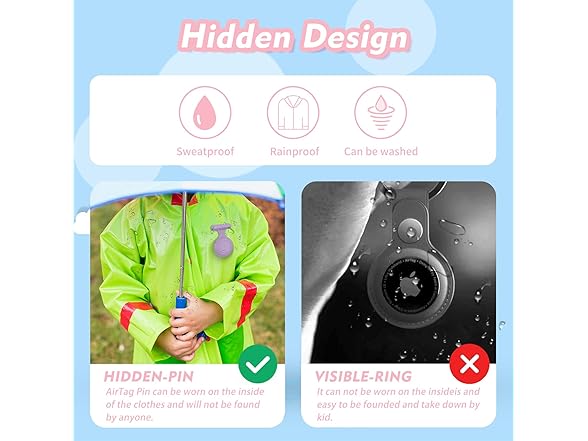 WOFRO [4 Pack] Waterproof AirTag Holder