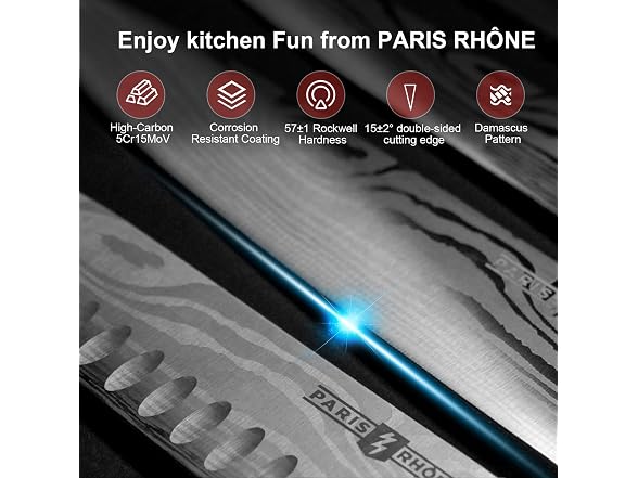Knife Set, Paris Rhone 18 Pieces