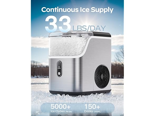 Totnz Nugget Ice Maker Countertop