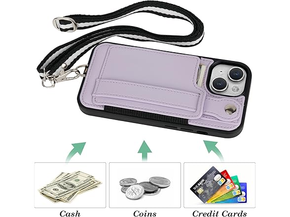Wallet Case for iPhone 15 Case