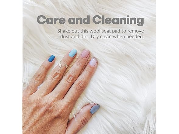 Natural Sheepskin Chairpad with Non-Slip