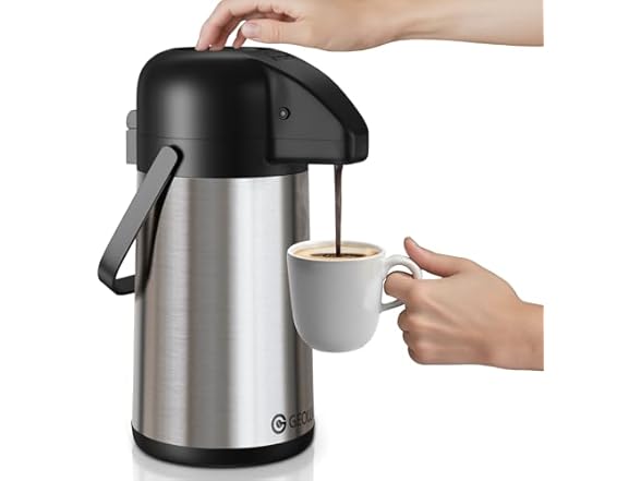 Airpot Coffee Carafe with Pump 85oz