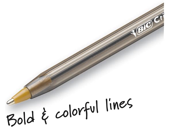 BIC Cristal Xtra Bold Ballpoint Pens, Bold Po