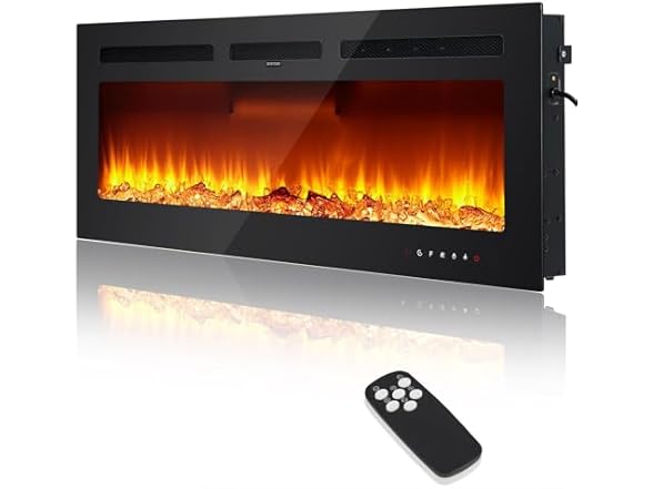 Takywep Electric Fireplace Heater - 60-Inch
